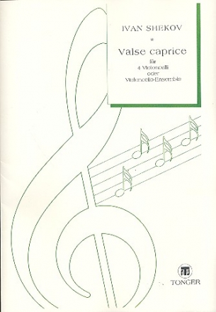 Valse Caprice fr 4 Violoncelli Partitur und Stimmen