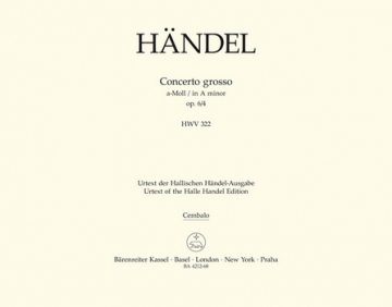 Concerto grosso a-Moll op.6,4 HWV322 fr Orchester Cembalo