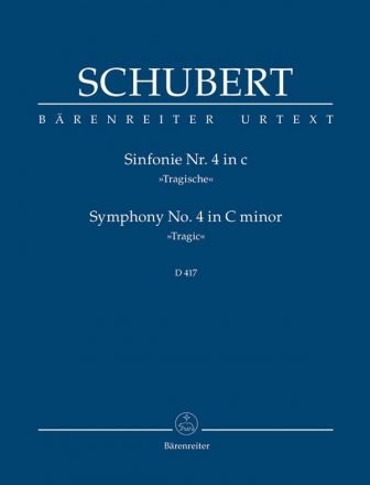 Sinfonie c-Moll Nr.4 D417 fr Orchester Studienpartitur