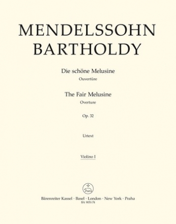 Die schne Melusine op.32 Ouvertre fr Orchester Violine 1
