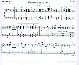 Regimentsgru op.22 fr Blasorchester Direktion und Stimmen