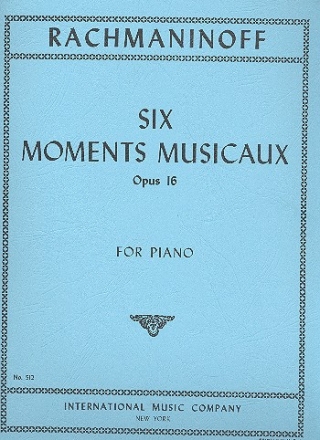 6 moments musicaux op.16 for piano
