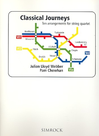 Classical Journeys - 10 arrangements for string quartet score and parts