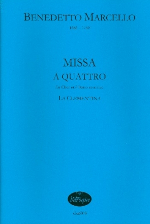 Missa a quattro fr gem Chor und Bc (Orgel) Partitur La Clementina