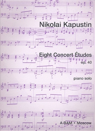 8 Concert Etudes op.40 for piano