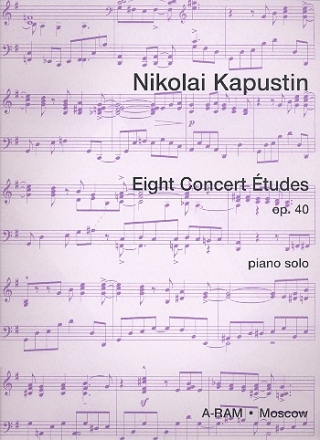 8 Concert Etudes op.40 for piano