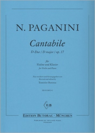 Cantabile D-Dur op.17 fr Violine und Klavier