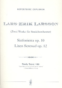 Sinfonietta op.10 und Kleine Serenade op.12  fr Streichorchester Studienpartitur