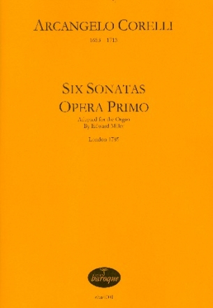 6 sonatas op.1 for organ