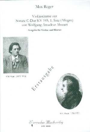 Violinstimme zur Sonate C-Dur KV545 1. Satz (Mozart) fr Violine und Klavier