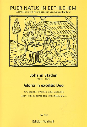Gloria in excelsis Deo fr 2 Soprane, Streichquartett und Bc. Partitur und Stimmen