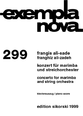 Konzert fr Marimba und Streichorchester fr Marimba und Klavier