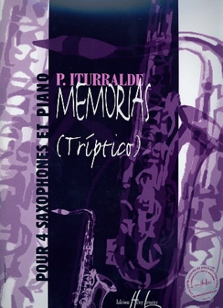 Memorias triptico pour 4 saxophones, partition+parties