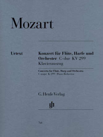 Konzert C-Dur KV299 fr Flte, Harfe und Orchester fr Flte, Harfe und Klavier