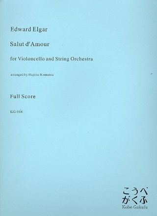 Salut d'amour for cello and string orchestra score