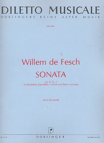 Sonate Nr.2 op.8 für Blockflöte und Bc