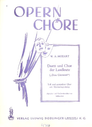 Duett und Chor der Landleute aus 'Don Giovanni' fr Soli, gem Chor und Klavier Klavierbegleitung