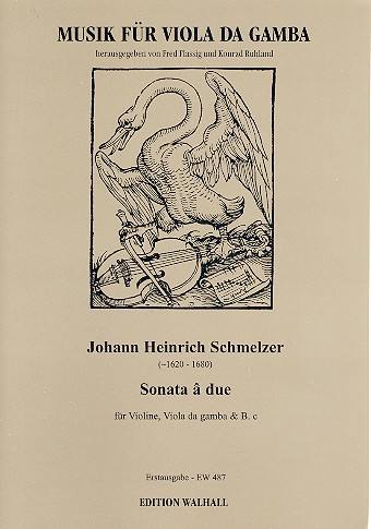 Sonata a due für Violine,  Viola da gamba und Bc Partitur und Stimmen