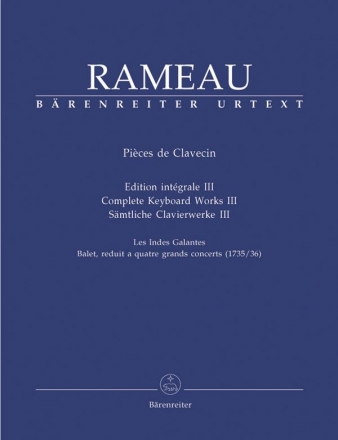 Pieces de clavecin vol.3 Smtliche Klavierwerke Band 3 Rampe, Siegbert. Ed