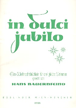 In dulci jubilo fr 3 gleiche Stimmen a cappella,  Singpartitur