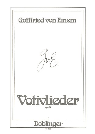 Votivlieder op.93 fr Frauenchor a cappella,  Singpartitur Busta, Christine, Text