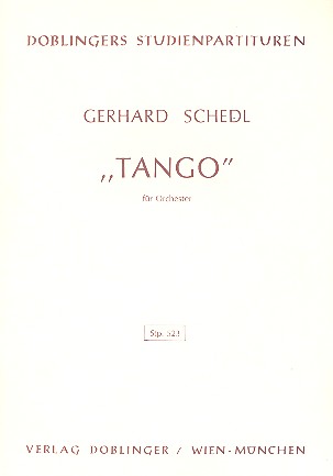 Tango für Orchester Studienpartitur