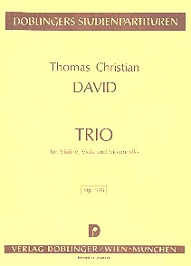 Trio fr Violine, Viola und Violoncello Studienpartitur