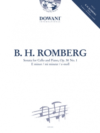 Sonate e-Moll op.38,1 (+CD) für Violoncello und Klavier