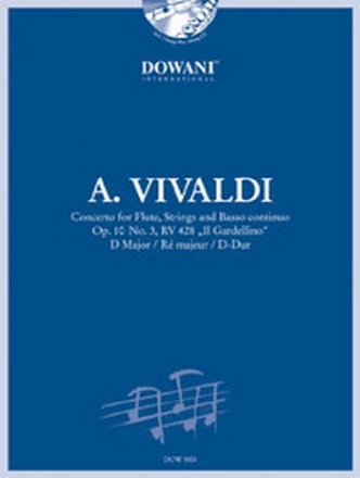 Konzert D-Dur op.10,3 RV428 für Flöte, Streicher und Bc (+CD) für Flöte und Klavier
