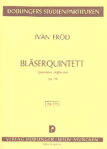 Quintett op.58 fr Flte, Oboe, Klarinette, Horn und Fagott Studienpartitur