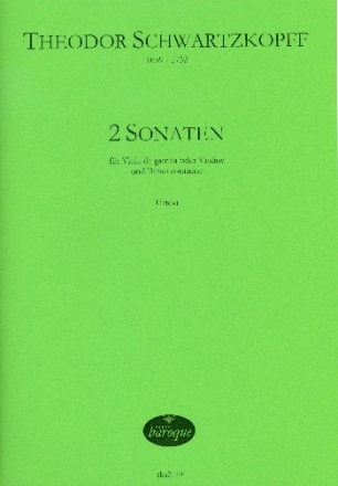 2 Sonaten für Viola da gamba oder Violine und bc, Urtext Tetampel, O., ed