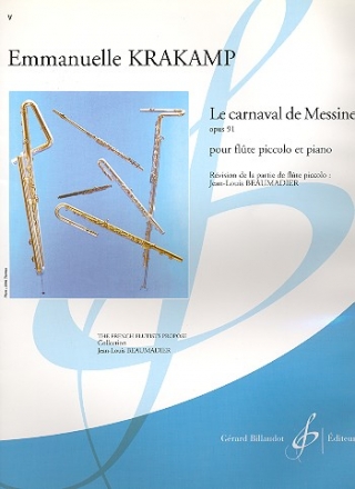 Le carnaval de Messine op.91 pour flute piccolo et piano Beaumadier, Jean-Louis, rev.