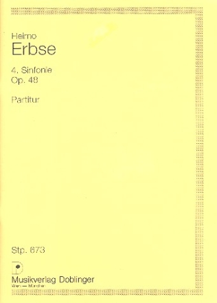 Sinfonie Nr.4 op.48 fr Orchester Studienpartitur