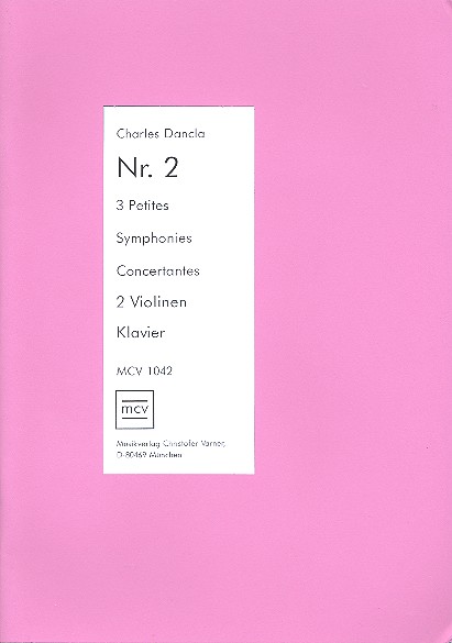 3 kleine konzertante Sinfonien Nr.2 fr 2 Violinen und Klavier