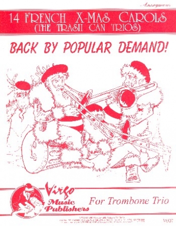 14 french X-mas carols for 3 trombones partition et parties