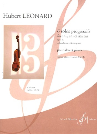 Solo C sol majeur op.62 pour alto et piano 6 solos progressifs op.62,3
