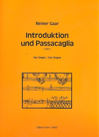 Introduction und Passacaglia fr Orgel