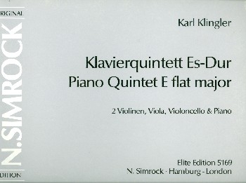 Quintett Es-Dur fr 2 Violinen, Viola, Violoncello und Klavier Stimmen