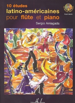 10 études latino-americaines vol.1 (+CD) pour flûte et piano