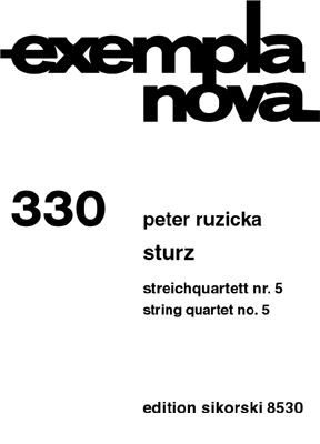 Sturz Streichquartett Nr.5 Exempla nova 330 Partitur