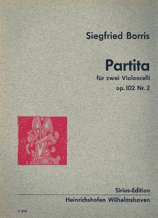 Partita op.102,2 fr 2 Violoncelli Spielpartitur