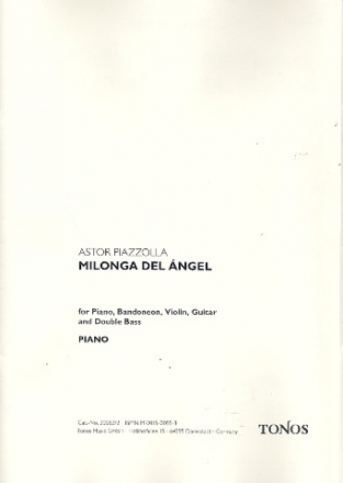 Milonga del angel fr Violine, Bandoneon, E-Gitarre, Kontraba und Klavier,  Stimmen