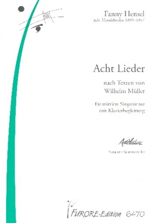 8 Lieder fr mittlere Singstimme und Klavier