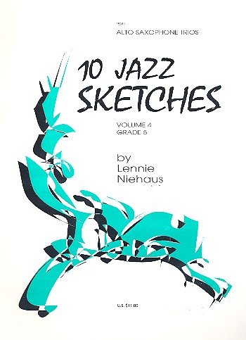 10 Jazz sketches vol.4 for 3 alto saxophones,  score and parts