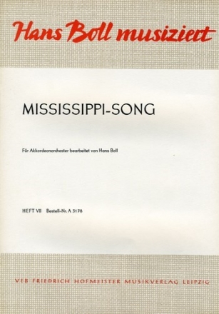 Mississippi-Song für Akkordeonorchester Partitur