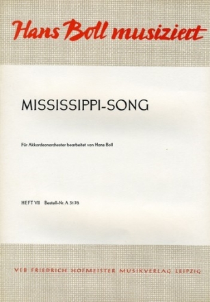 Mississippi-Song fr Akkordeonorchester Partitur