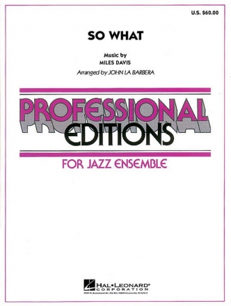 So what: for jazz ensemble (grade 5) Barbera, John la, arr.