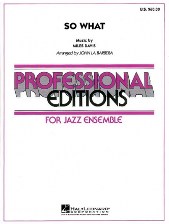 So what: for jazz ensemble (grade 5) Barbera, John la, arr.