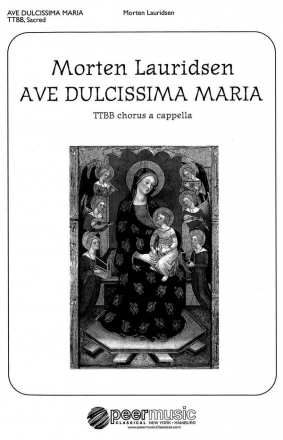 Ave Dulcissima Maria for men chorus (TTBB) a cappella score