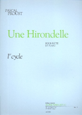 Une hirondelle cycle 1 pour flute et piano